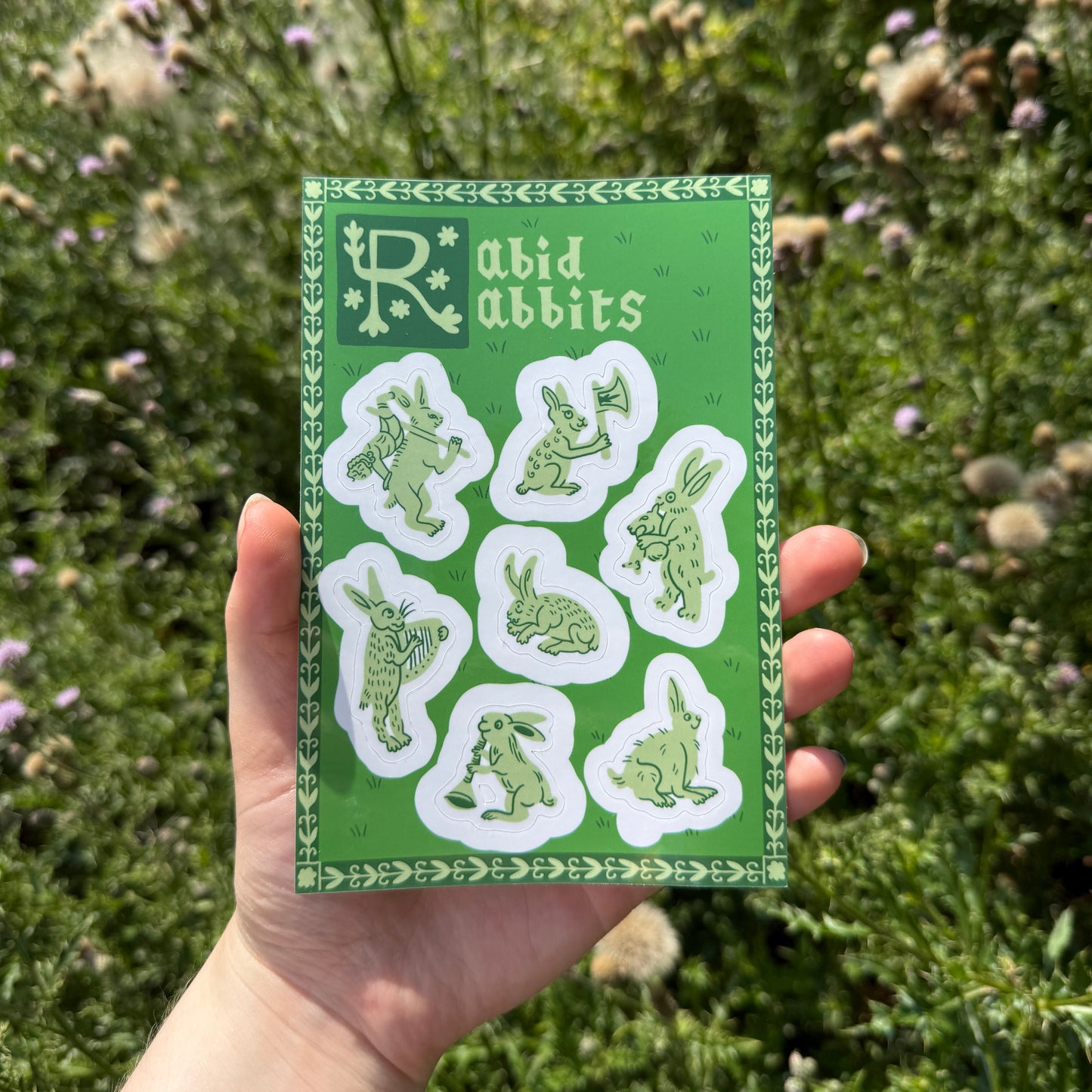 Rabid Rabbits Sticker Sheet