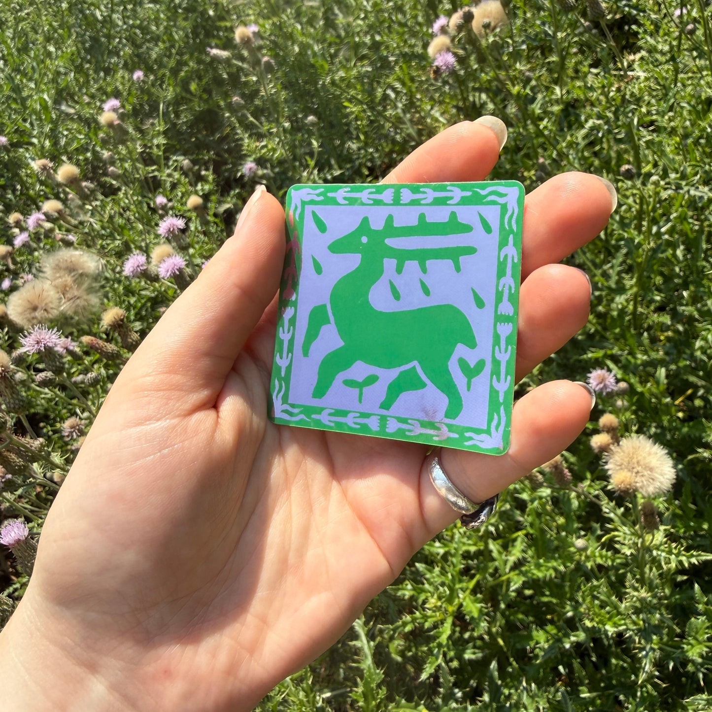 Medieval Stag Sticker