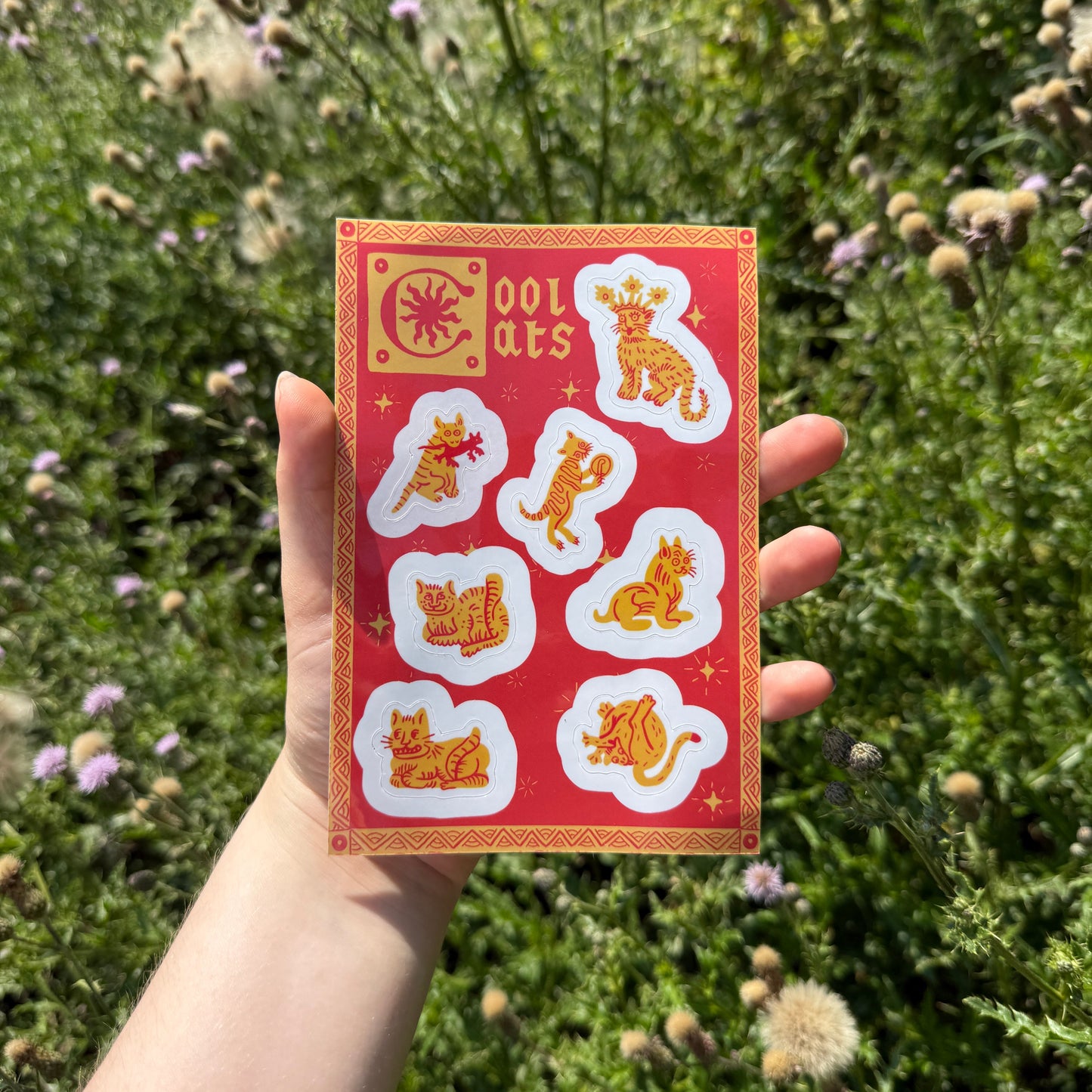 Cool Cats Sticker Sheet