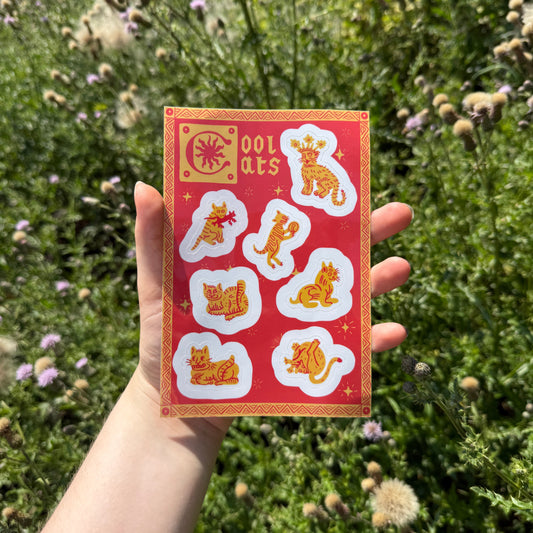 Cool Cats Sticker Sheet