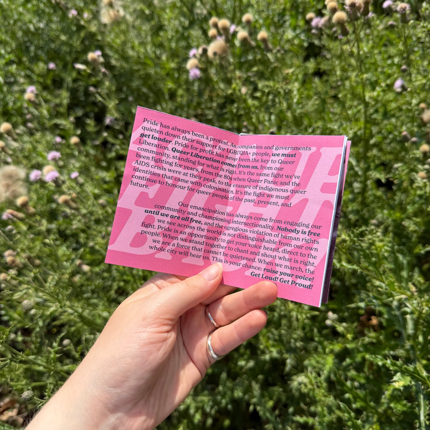 Get Loud Get Proud Mini Zine